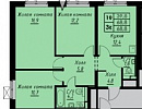 3-комнатная квартира г. Мытищи ул. Мира д. 35, 69 кв. м. 5/14 этаж